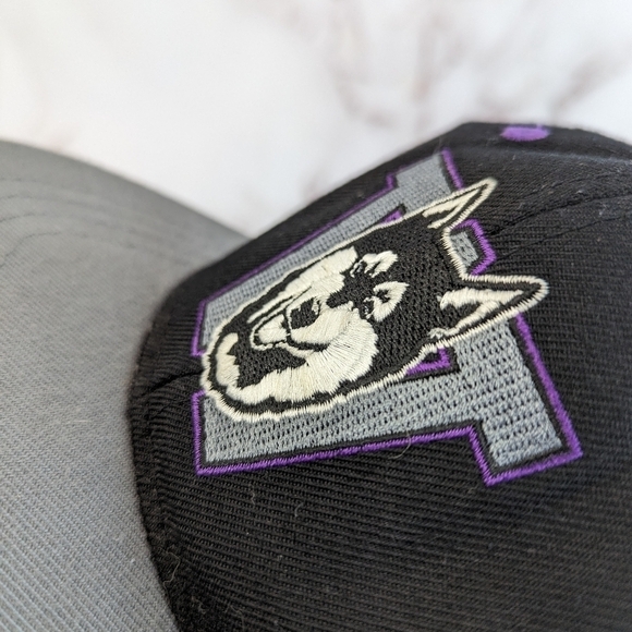 Washington Huskies Hat UW Black Gray Snapback University Dub Zephyr Rare - Picture 7 of 9